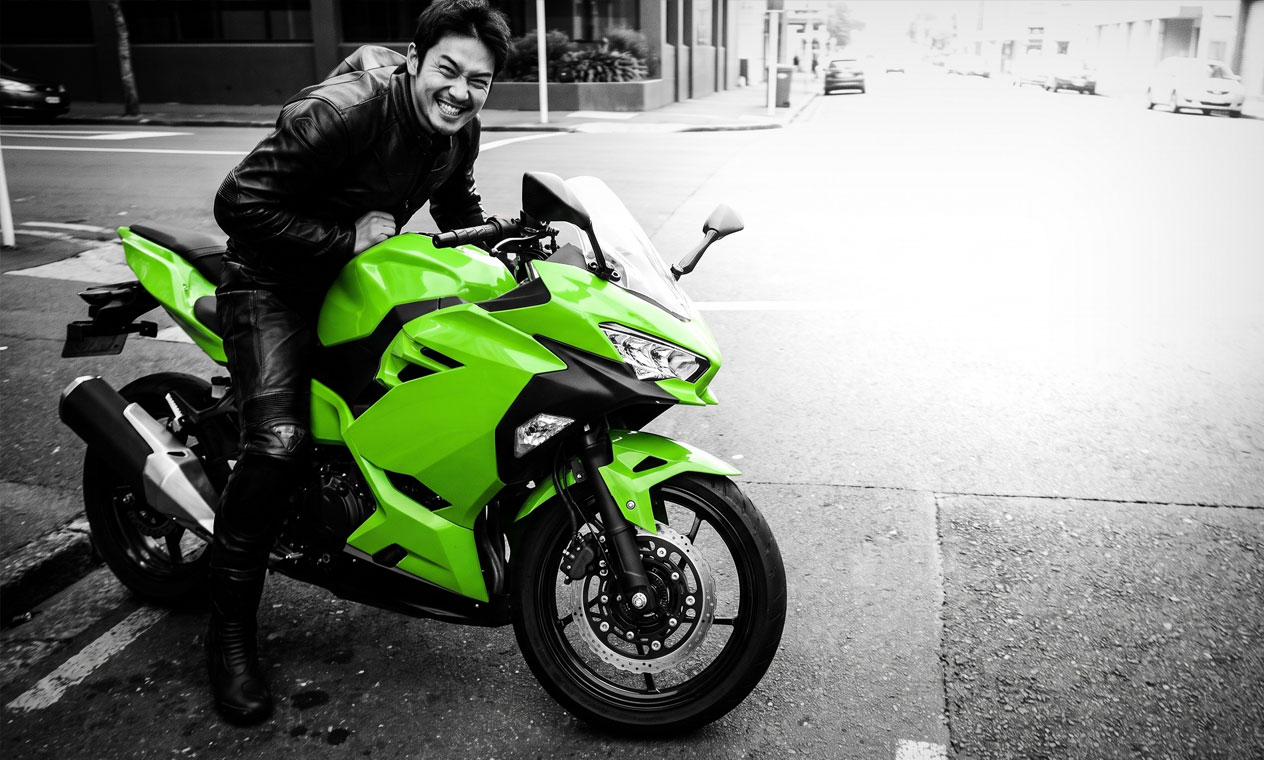 Motorbike on an open road, financed with a MatchMe Money motorbike loan